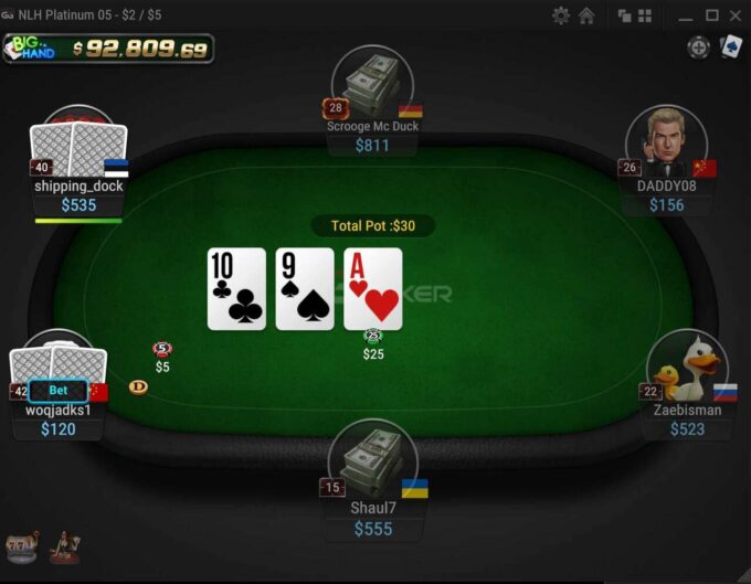 online Poker - generating high revenue